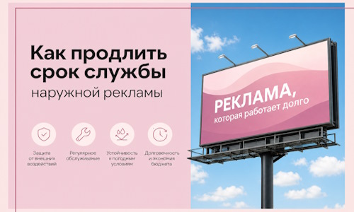 Как продлить срок службы наружной рекламы в  Кингисеппе