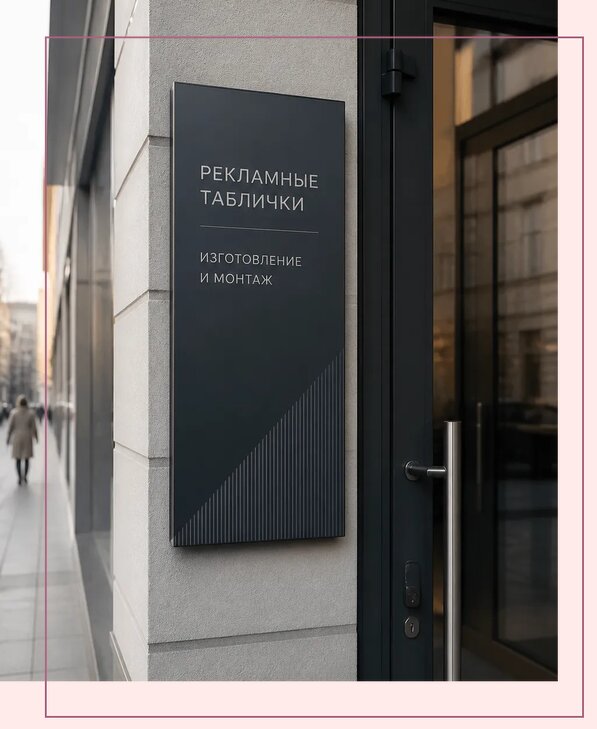 Рекламные таблички в Кингисеппе по цене от 4673 р. | Аванза-Кгп