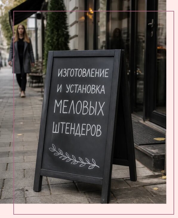 Меловые штендеры в Кингисеппе по цене от 6750 р. | Аванза-Кгп